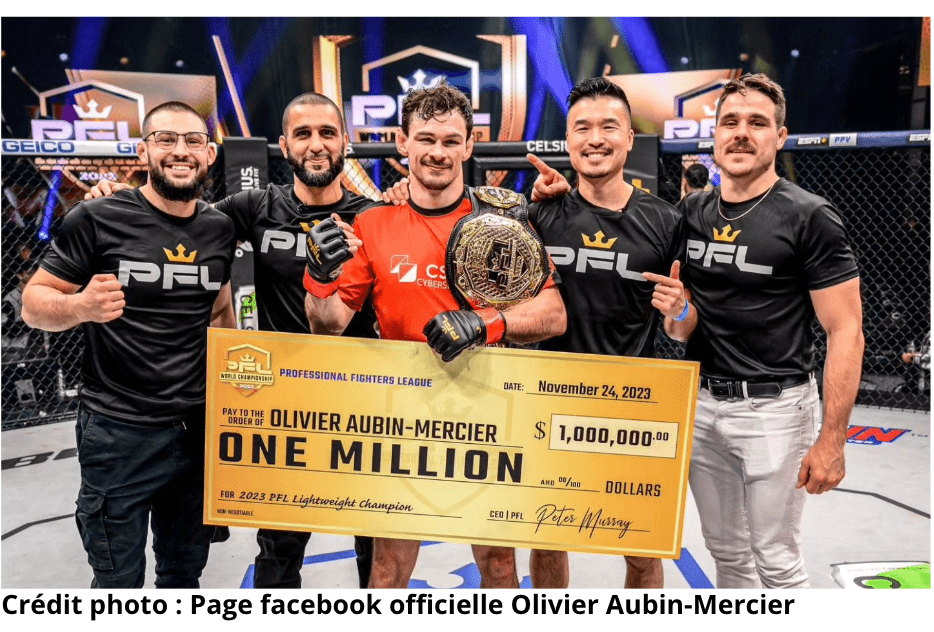 Aubin-Mercier encaisse un deuxième million - Canada Fighting