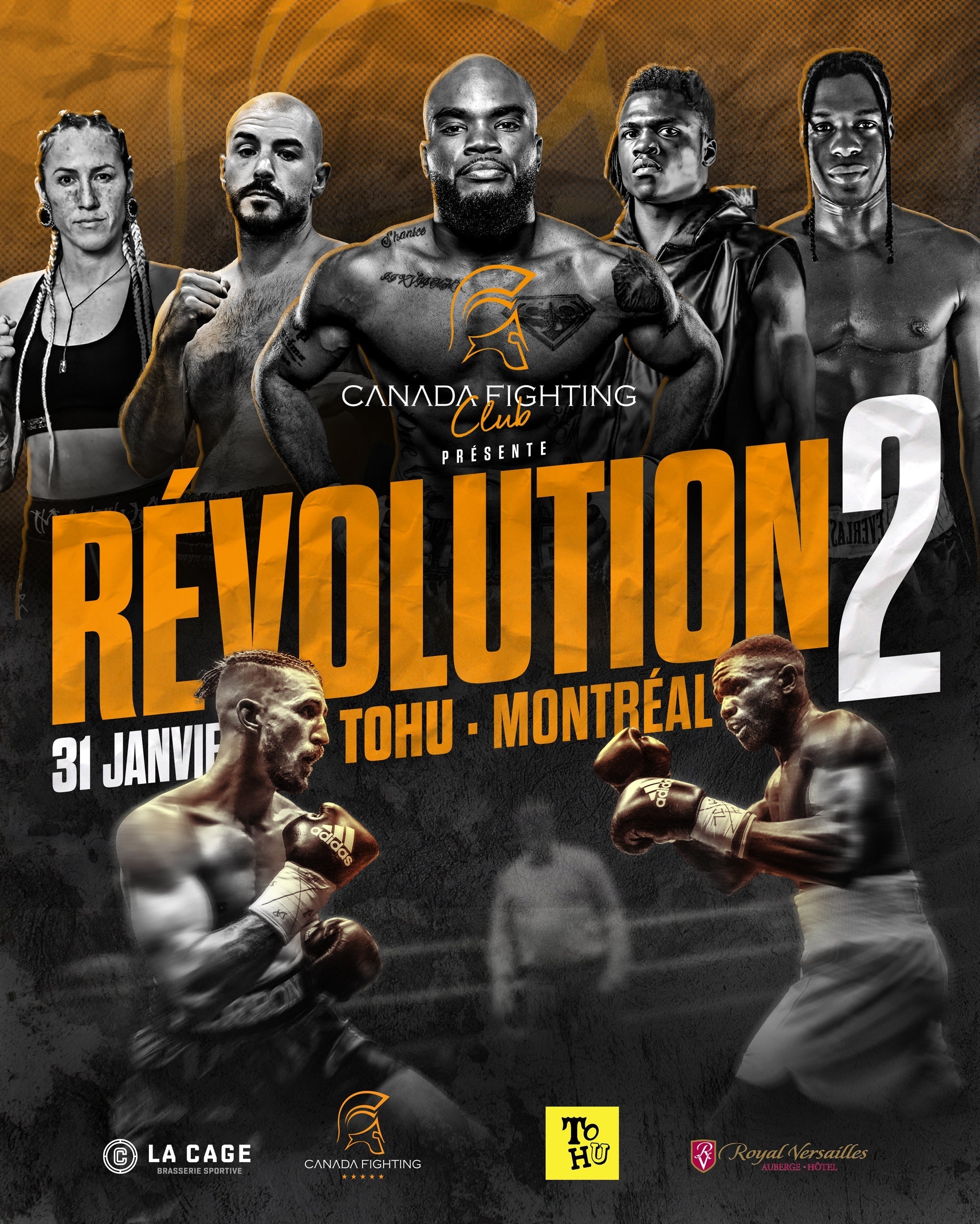 Révolution 2 : 2 aspirants mondiaux en action le 31 janvier à la Tohu - Canada Fighting