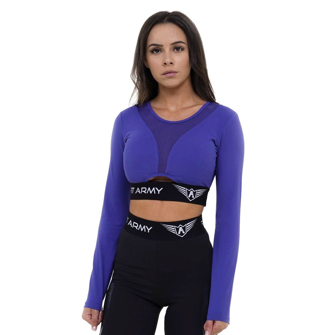 Aphrodite manches longues crop top - Canada Fighting Vetements