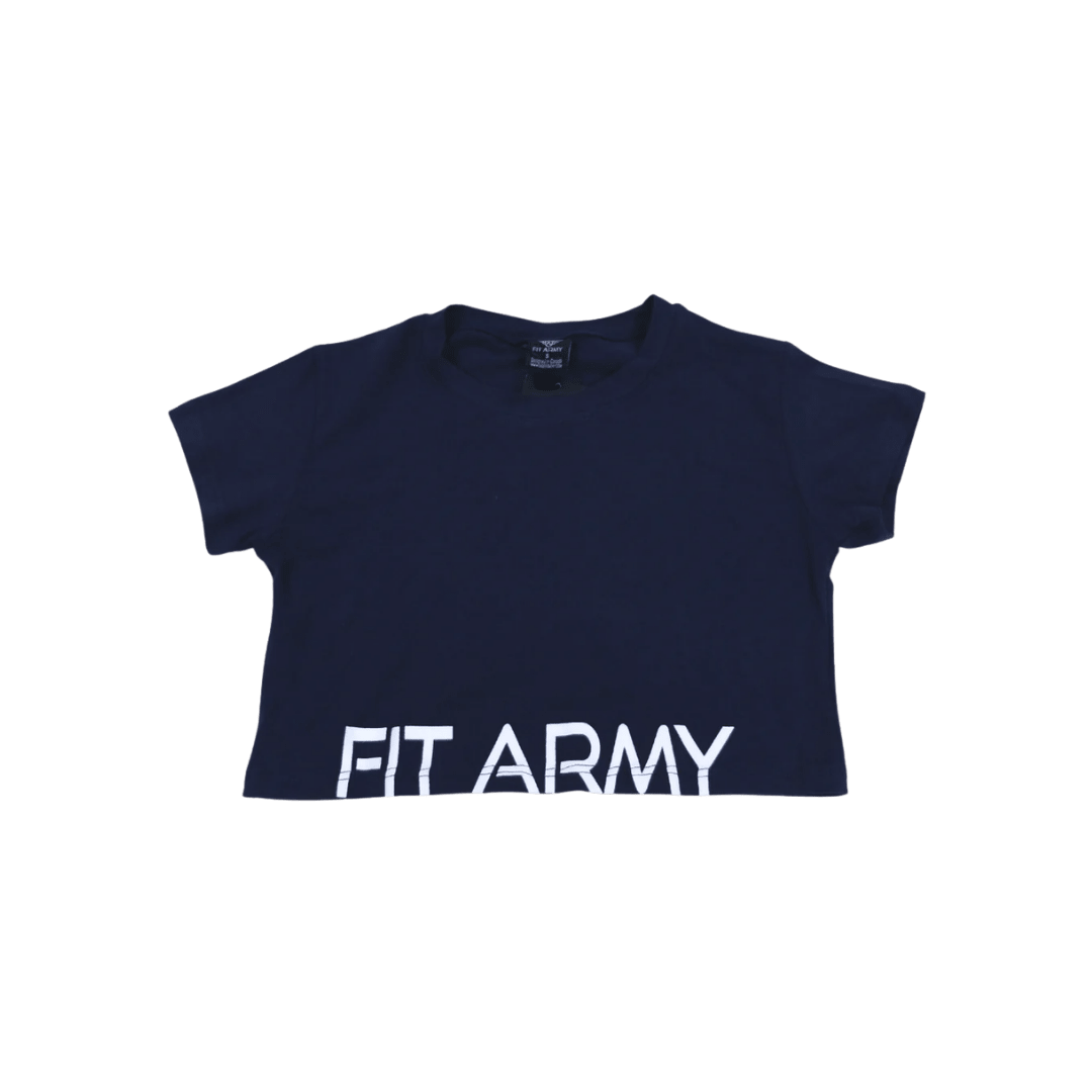 Crop top manches courtes - Canada Fighting Vetements