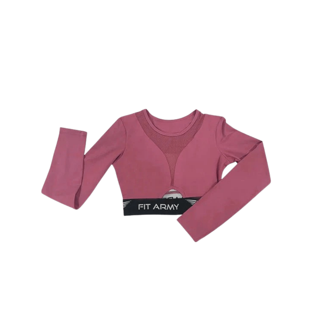Aphrodite manches longues crop top - Canada Fighting Vetements