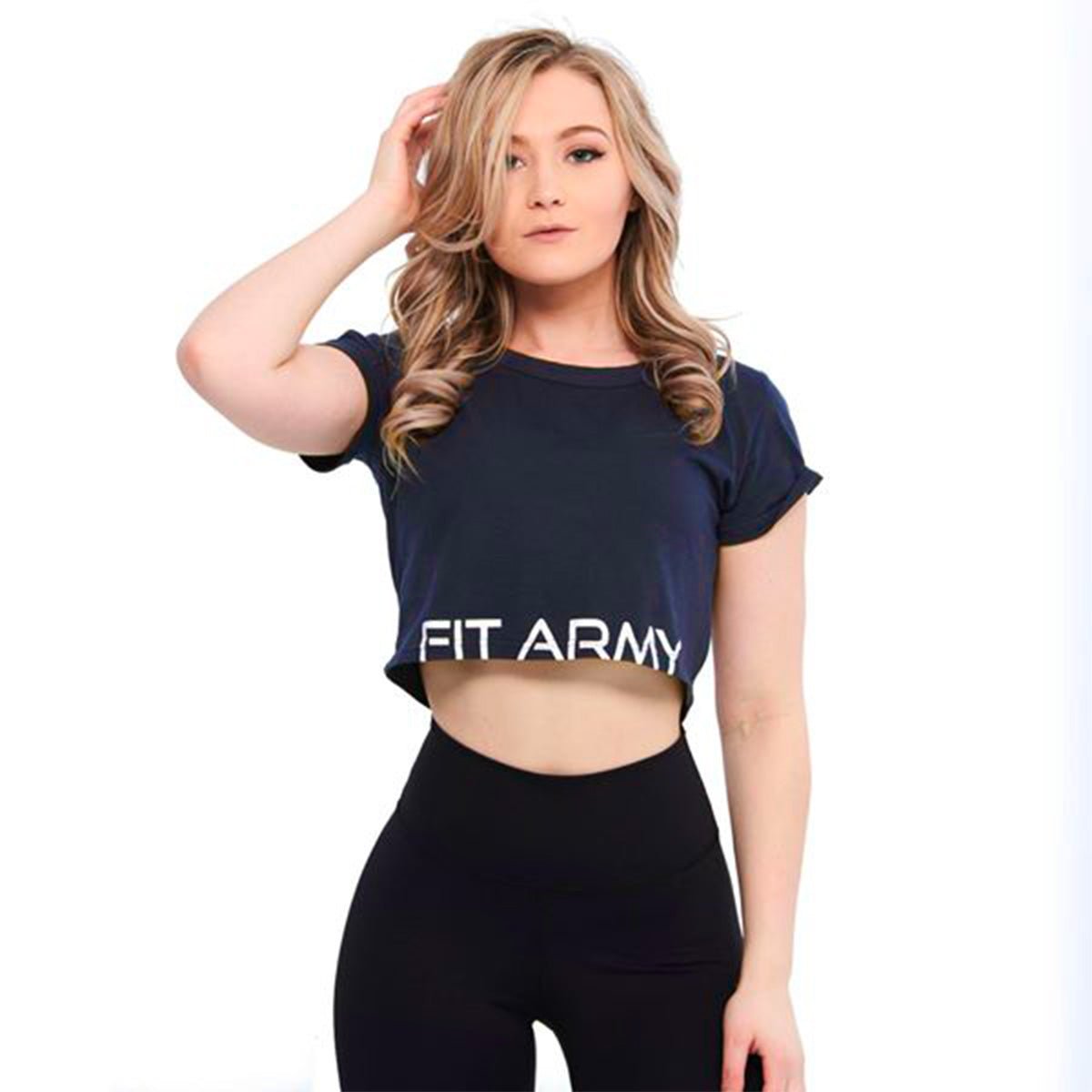 Crop top manches courtes - Canada Fighting Vetements