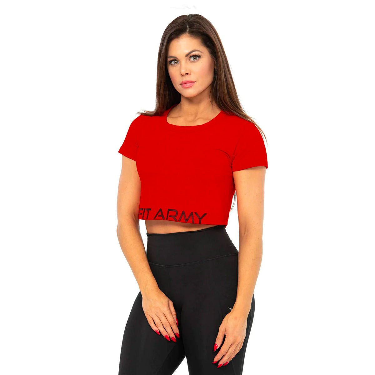 Crop top manches courtes - Canada Fighting Vetements