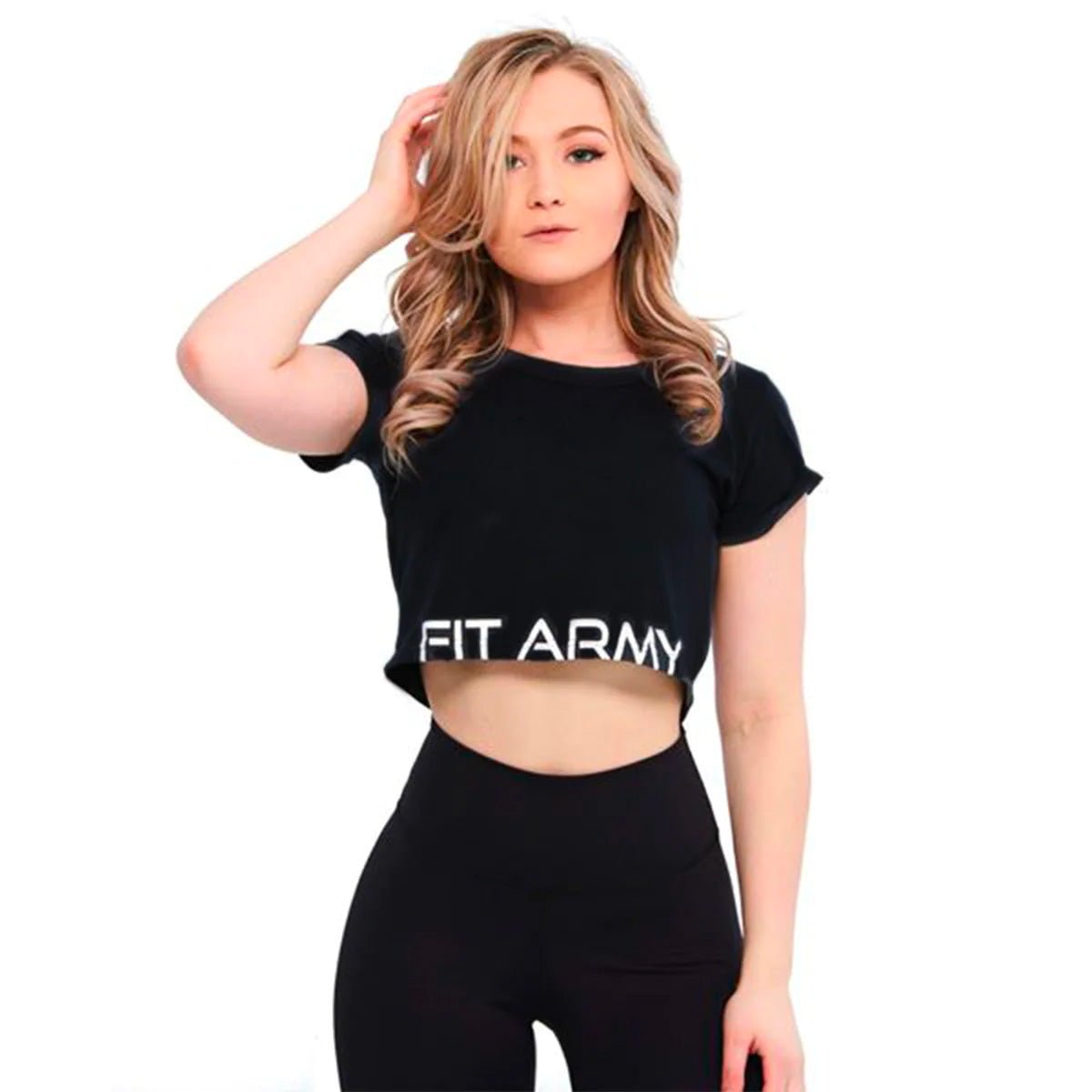 Crop top manches courtes - Canada Fighting Vetements