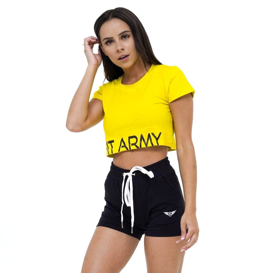 Crop top manches courtes - Canada Fighting Vetements