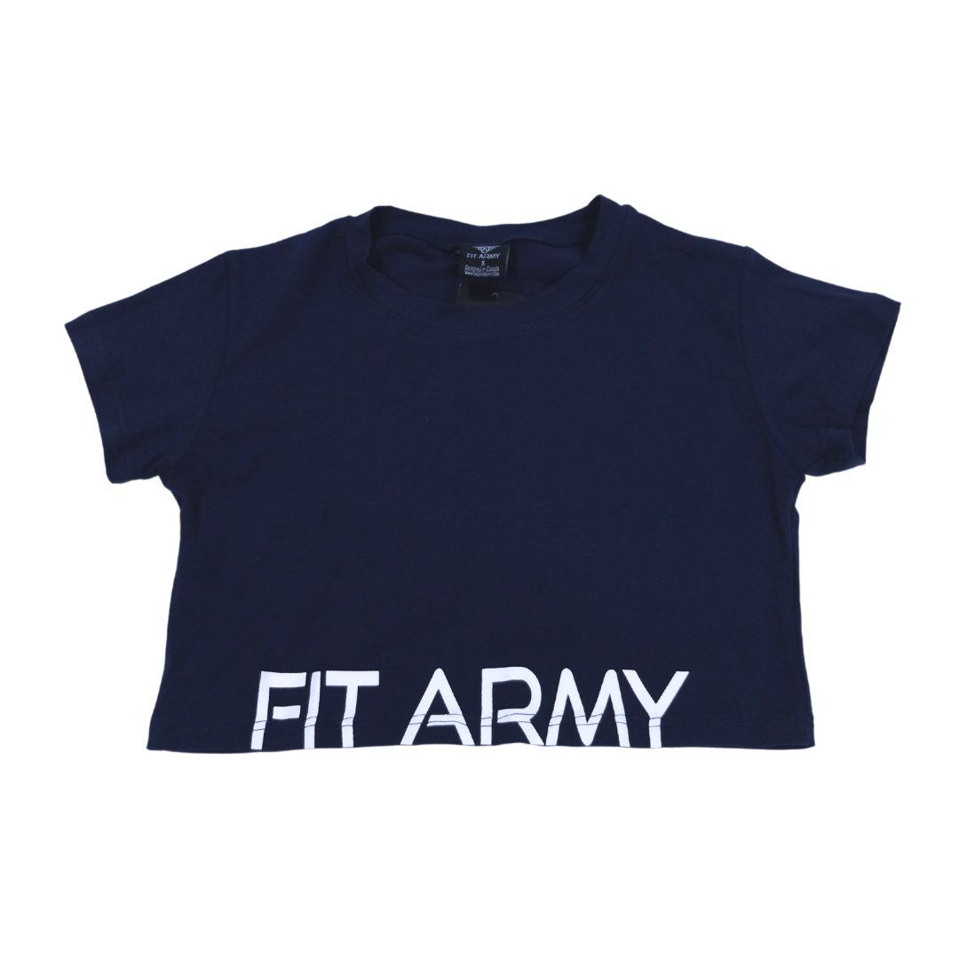 Crop top manches courtes - Canada Fighting Vetements