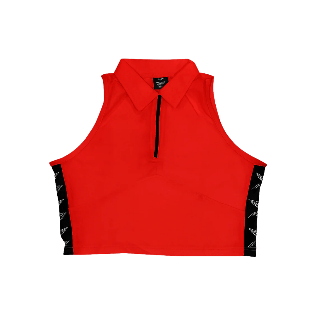 Fit Army - Diva collar zipper crop top - Canada Fighting Vetements