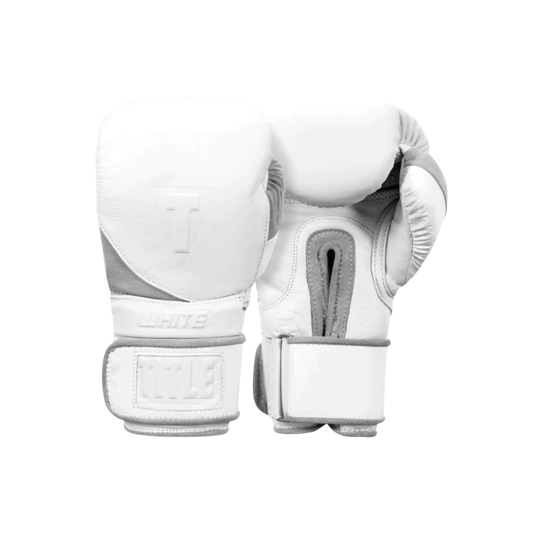 Gants de boxe blancs TITLE 2.0 pour performance optimale