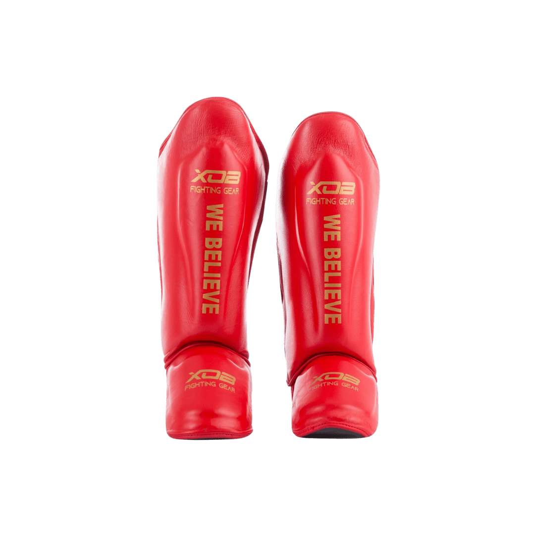 XOB - Protège - tibias AMM ROUGE - Canada Fighting PROTECTION